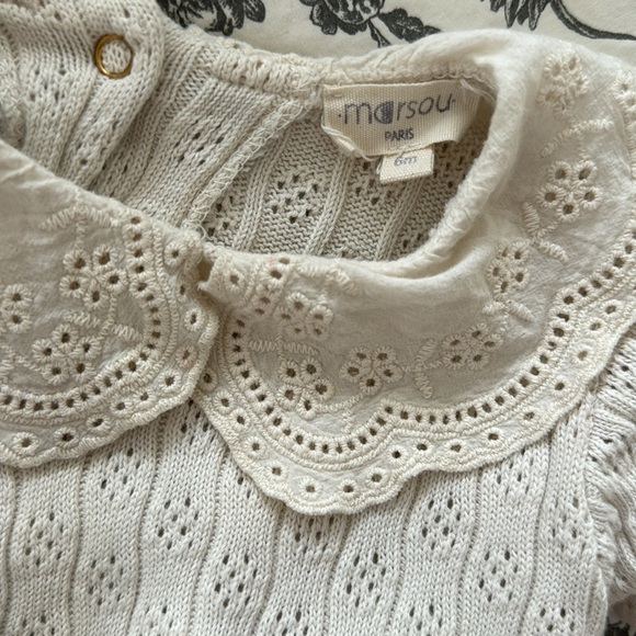 Romper with very nice details, marsou (French brand, made in France), 6M - Picture 6 of 6